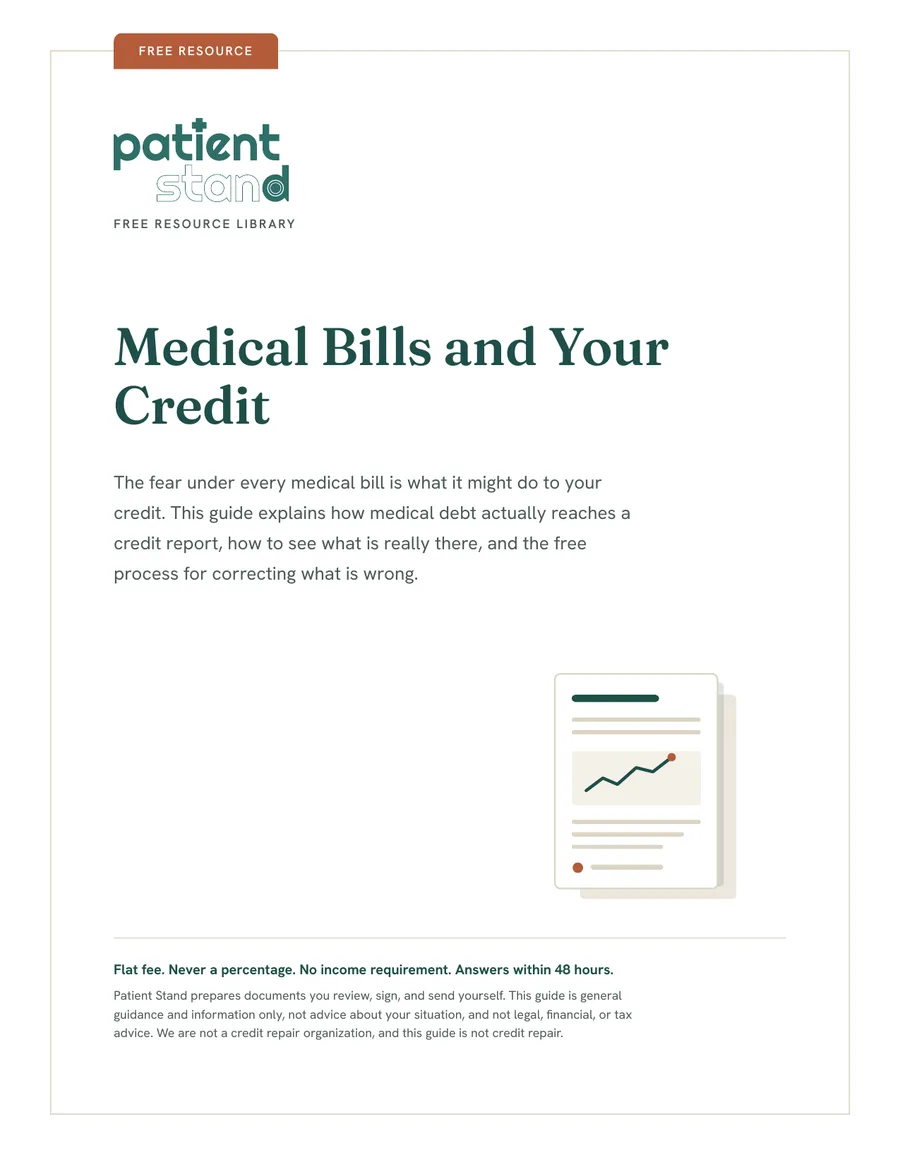 Cover of the Medical Bills and Your Credit guide.